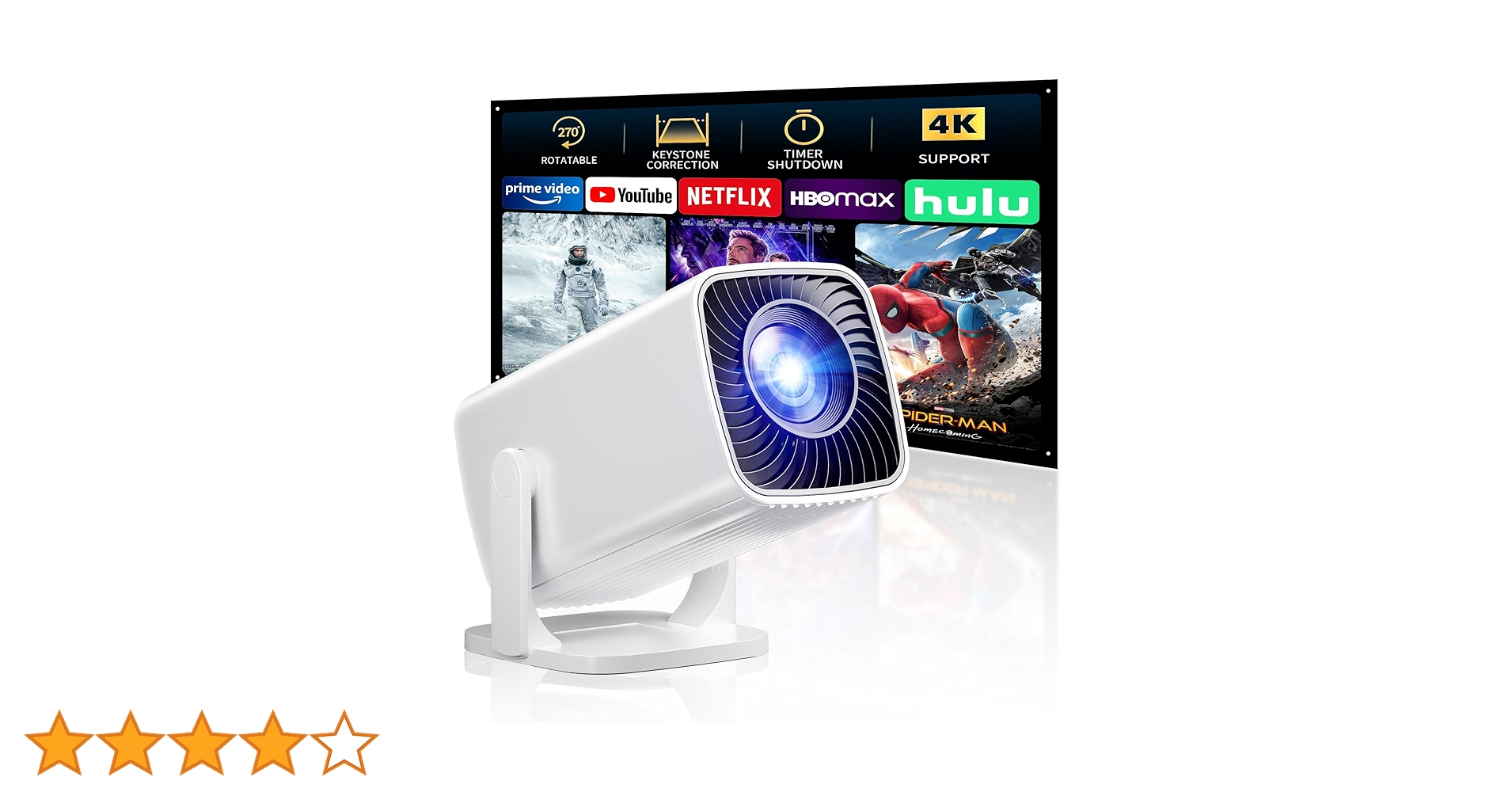 Amazon.co.jp: 【2025年7月新登場！超短焦点・4K対応・静音設計